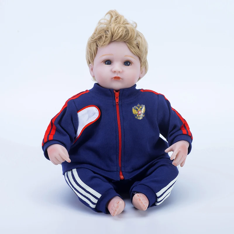 48 см 18 дюймов Кукла реборн Детские Силиконовые куклы реборн Спорт bebe реборн футбол игрушки для детей
