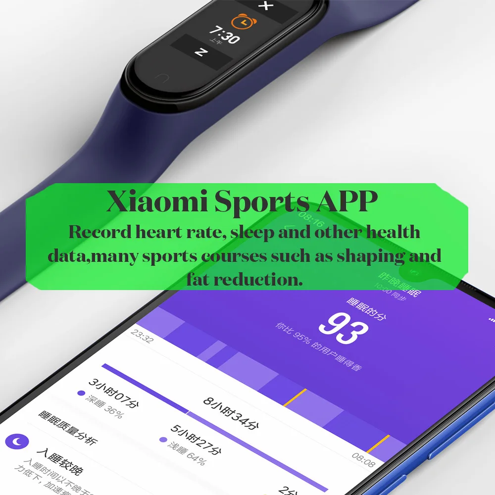 Xiaomi mi-браслет 4, фитнес-браслет, 135 мА/ч, цветной экран, Bluetooth 5,0, смарт-браслет mi Band 4