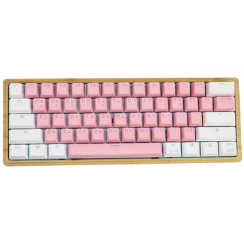 

Mechanical Keycap Korean Keycap Pbt Double Shot Backlight Keycaps for Gh60 Poker 87 Tkl 104 Ansi Keycap
