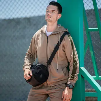 

ZITY Brand Men 'S Sportswear Autumn 2 Piece Sets Sports Suit Jacket +Pant Casual Sweatsuit Male Clothing Tracksuit