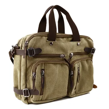 

Large Capacity Canvas men's Briefcase Retro Casual Portable Laptop Bag Travel Bag men's Shoulder Messenger Bag