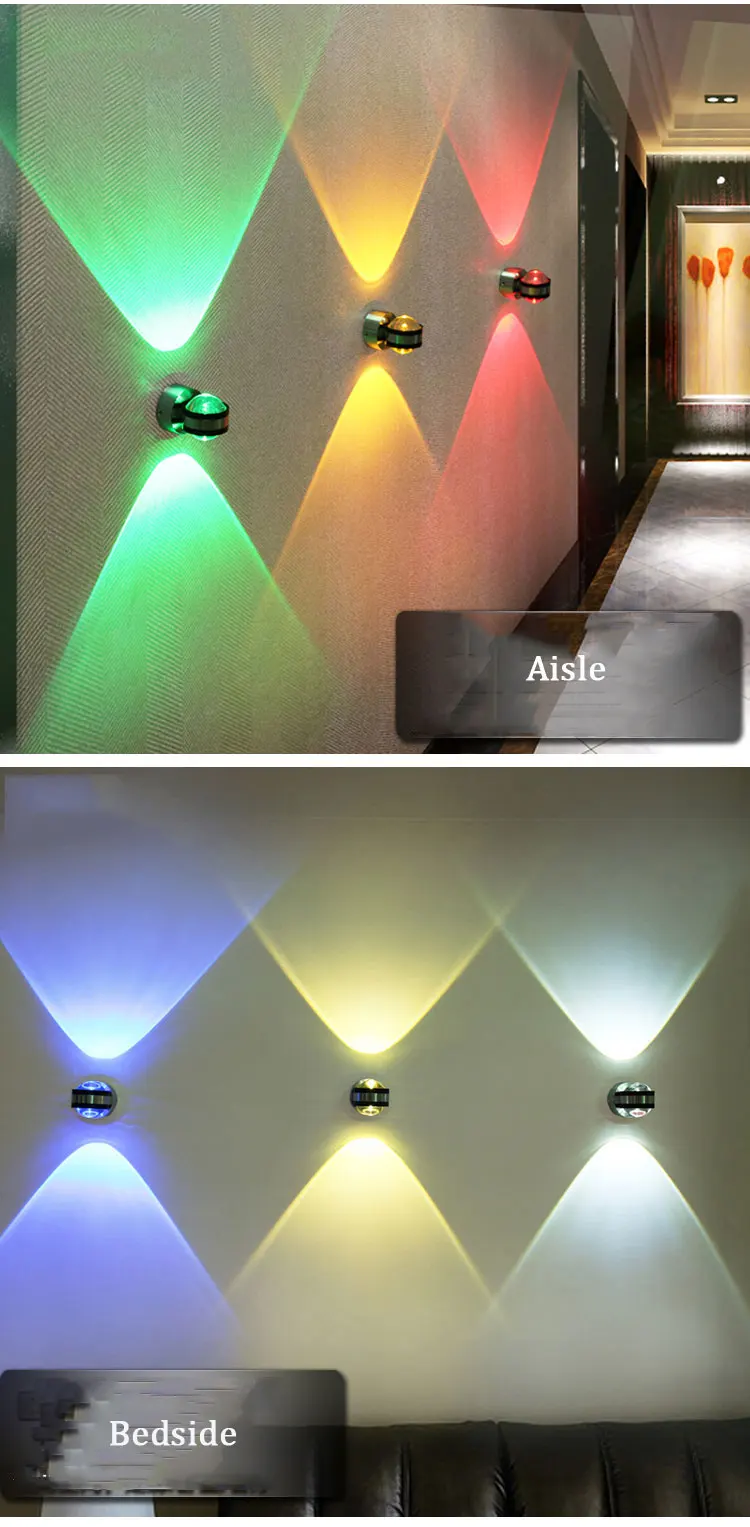 para Cima para Cima para Baixo Lâmpada de Parede Decoração do Hotel Sala de Estar Lâmpadas do Corredor de Cabeceira Baixo Levou Moderno Interior Luz Quarto tv Fundo Imagem Sutiã 11 Cheap wall lamp led