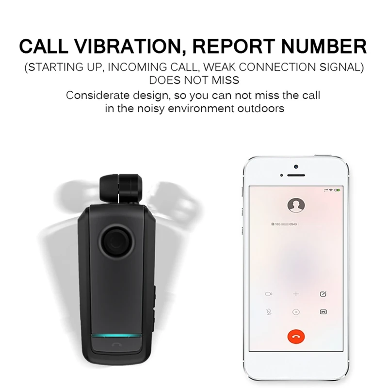 Wireless Bluetooth Headset Air Earbuds Hands Free Headset Telescopic Control Line CSR Sports Headset