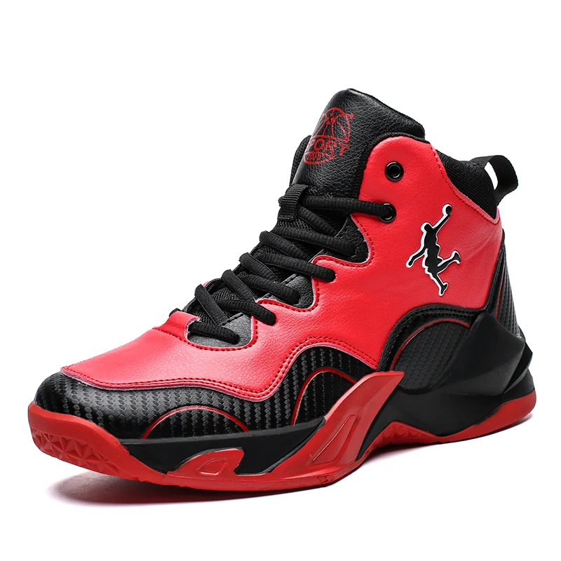 Новинка; Брендовые мужские баскетбольные кроссовки; трендовые баскетбольные спортивные кроссовки; мужские кроссовки с воздушной амортизацией; Zapatos Baloncesto Hombre - Цвет: Bl-red