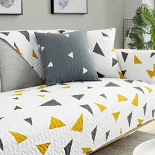 Хлопковое полотенце на диван покрывало подушка четыре сезона универсальный диван современный нескользящий эластичный стеганый чехол для сидений гостиной