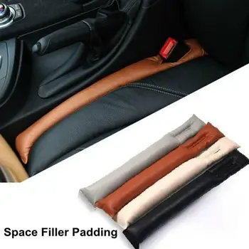 

2Pcs Soft Leather Car Seat Cover Gap Filler Stopper Auto Seat Cushion Crevice Gap Pad Fillers Leakproof Protector Car Accessorie