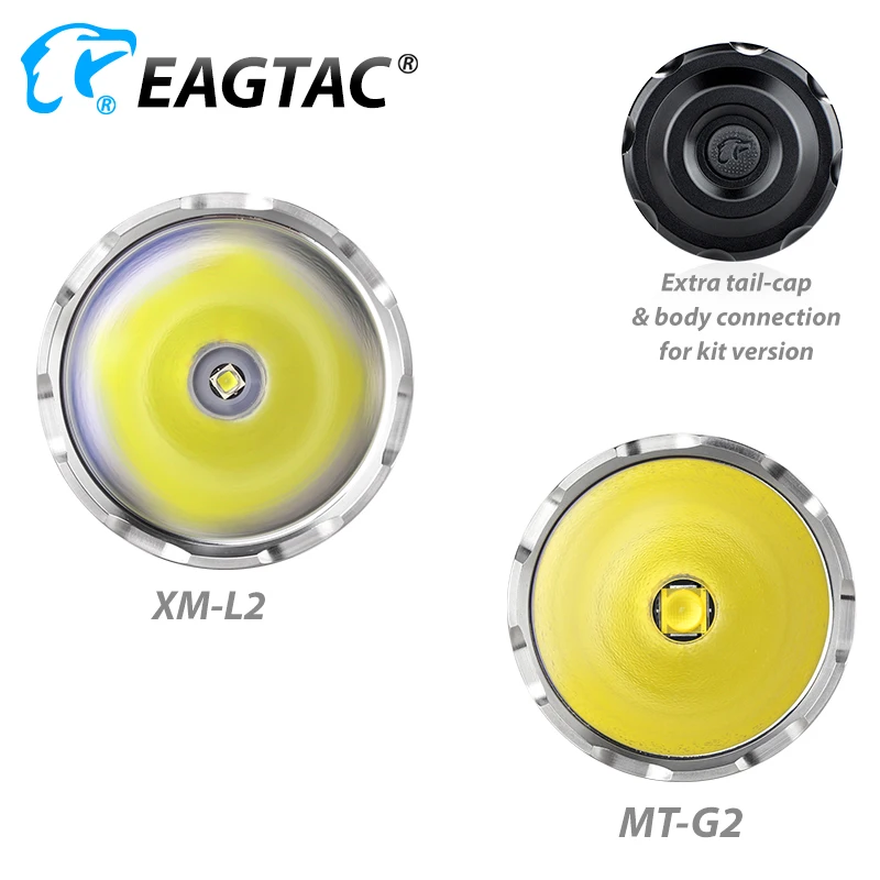 EAGTAC MX25L3 светодиодный фонарик 2750 люмен 3*18650 батарея 6* CR123A 570 метров