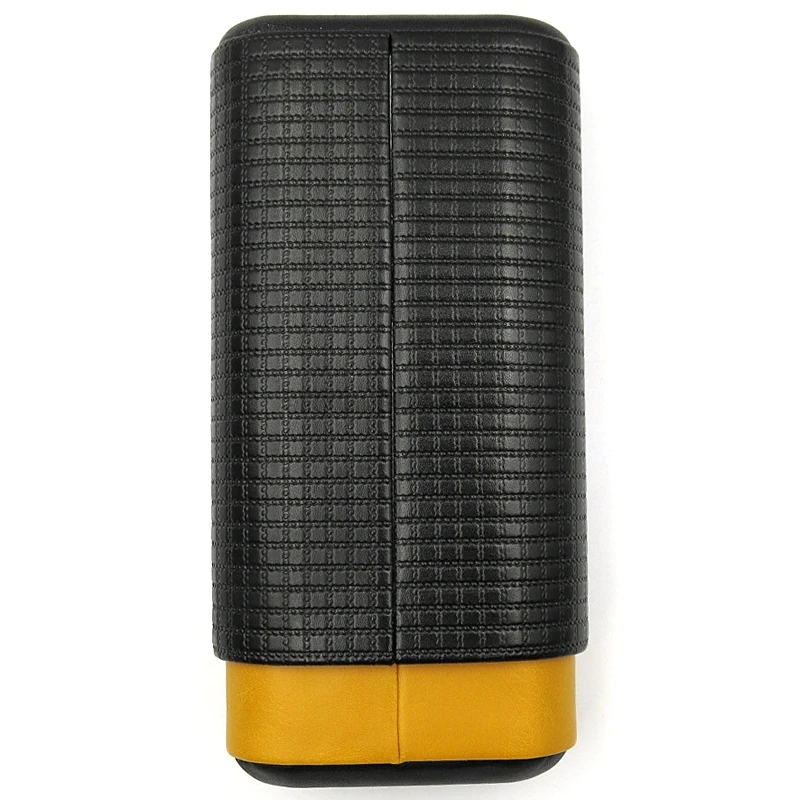 COHIBA Дорожный Чехол для сигарет, кожа, кедр, дерево, 3 трубки, чехол для сигар, коробка, открытый портативный хьюмидор, кедр, деревянный держатель, подарок