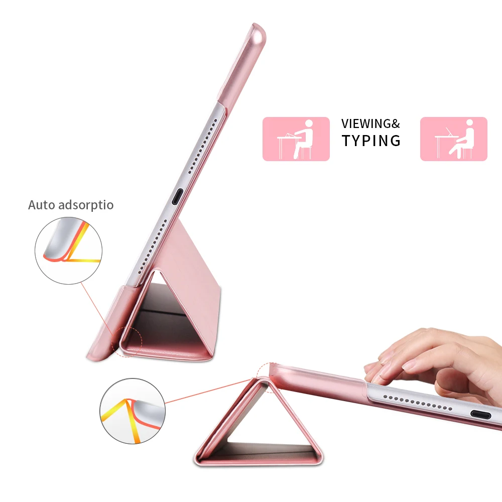 Multi-fold Hard Case for iPad Air 5 Premium Cover for iPad 10 Smart Cover Pro 11 Protective Slimshell mini 6