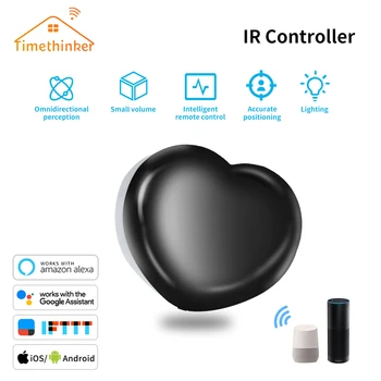 

Timethinker Tuya IR Control Hub WiFi LED Light Smart Home Controller for Alexa Google Home Portable Heart Shaped Timing Control