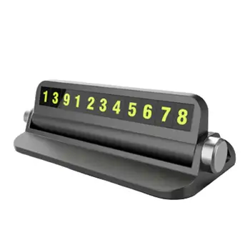 

Mobile Phone Holder Car Park Stop Temporary Parking Phone Number Card Plate Hidden Phone Card Luminous Magnetic Car Stickers