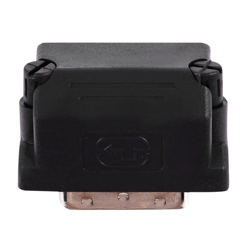 DVI-I 24+ 5 Pin Мужской VGA 15 Pin Женский 90 градусов конвертер адаптер Черный