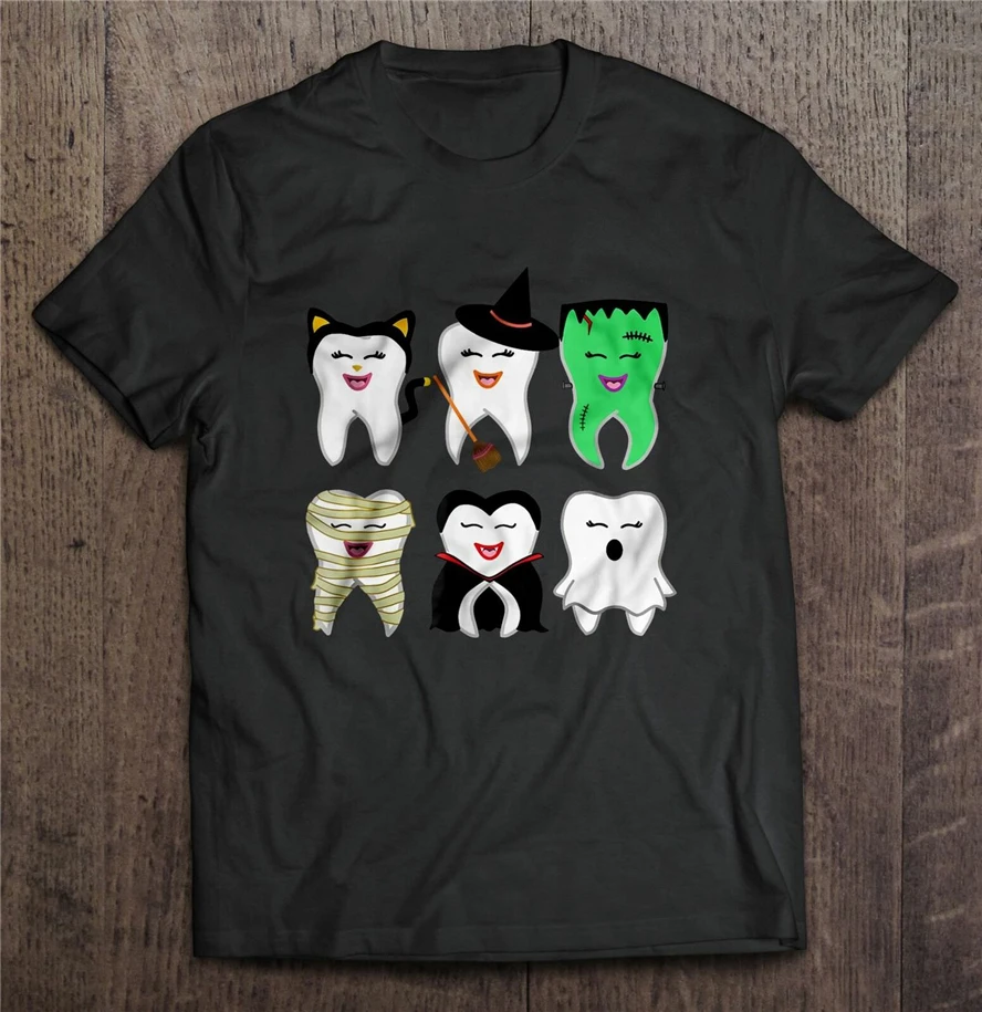 

Dental Hygiene Tooth Halloween Men T-Shirt S-3Xl Plus Size Tee Shirt