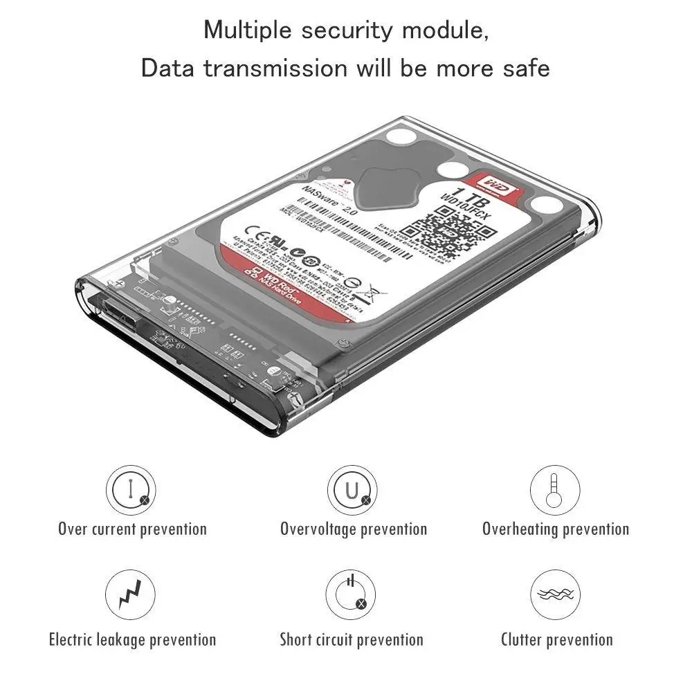 2.5 polegadas hdd e ssd sata interface gard cabo claro