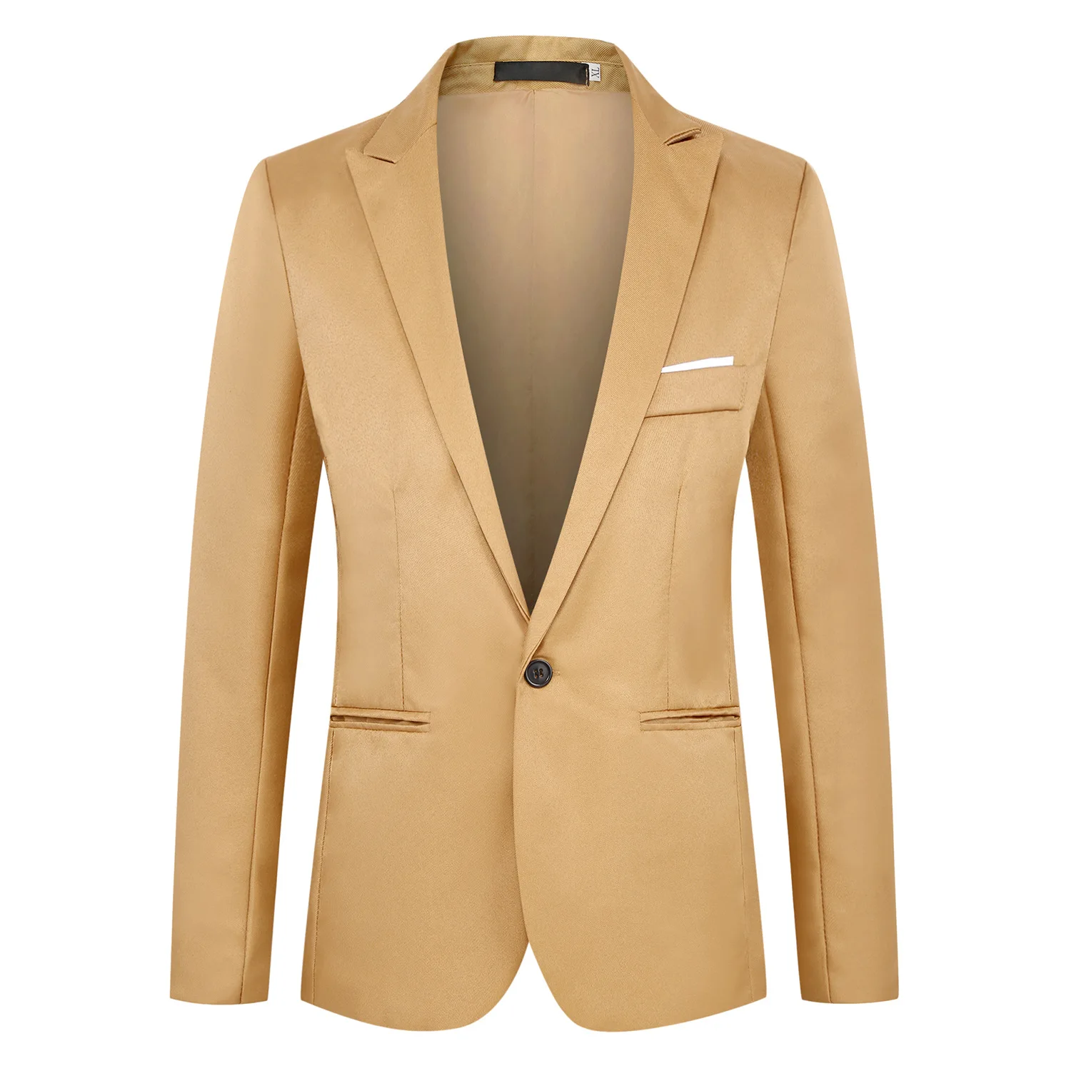 Korean Version Fashion Body Repair Leisure One Buckle Small Suit Man Mens Stage Jackets Men White Blazer Slim Blazer In Men Korean Version Fashion Body Repair Leisure One Buckle Small Suit Man Mens Stage Jackets Men White Blazer Slim Blazer In Men
