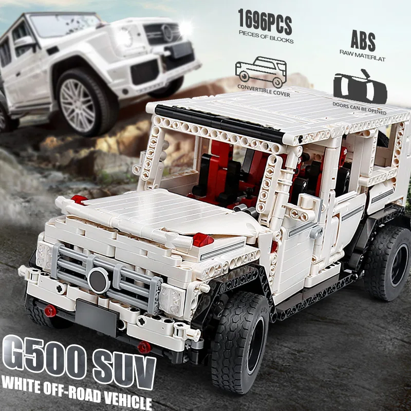 1696 шт. Creator MOC 2425 G500 SUV AWD Wagon автомобили Expert модель совместима с Lepinblocks Technic