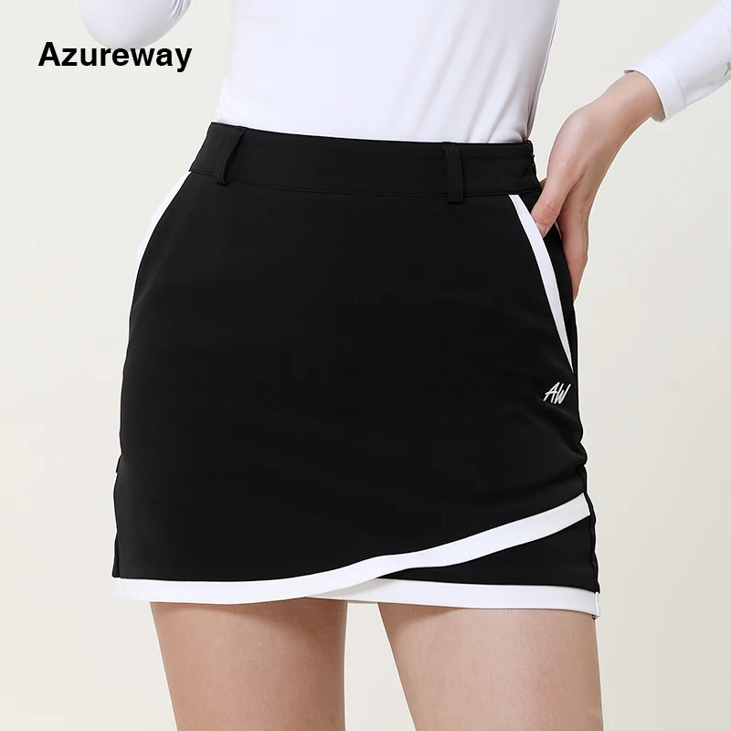 Azureway Golf Skirt Women's Autumn Winter Golf Clothing Ladies Short