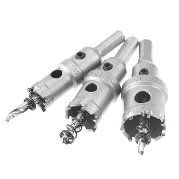 

1PCS 14-100mm Core Drill Bit Stainless Steel Hole Saw TCT Carbide Tip Drill Bit Metal Cutting Drilling Power Tools