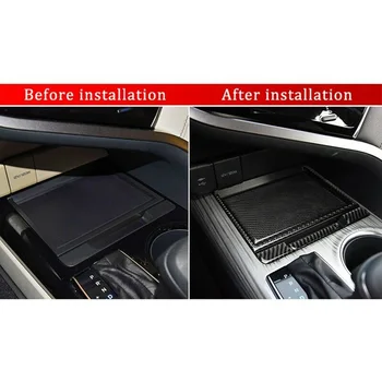 

4pcs Carbon Fiber Center Console Storage Box Cover Console Lid Trim Car Accessories For Toyota Camry 2018 2019 2020