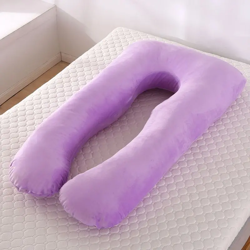 Многофункциональная Беременная Женская Подушка спящий на боку хлопок Съемный и моющийся u-тип Подушка для сна
