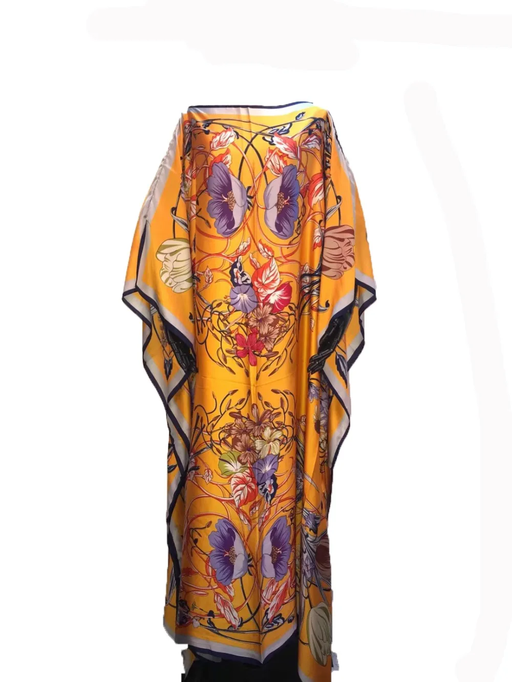 african attire Unique European printed Silk KAftan Dresses length 132 cm x Bustline 132 cm  Beach dresses Dashiki African dresses for women african attire for women