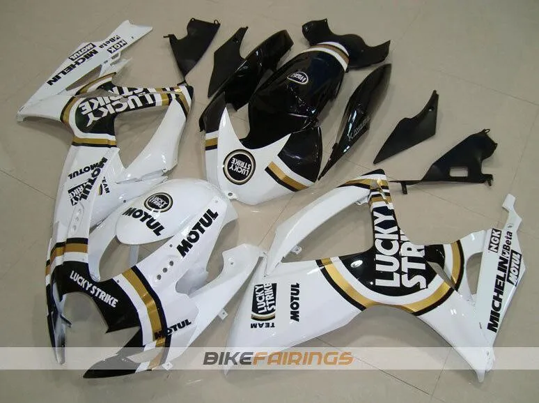 ABS обтекатель наборы, пригодный для Suzuki 2006 2007 GSXR600 GSXR750 Обтекатели набор GSXR 600 750 K6 K7 06 07 хороший черный белый