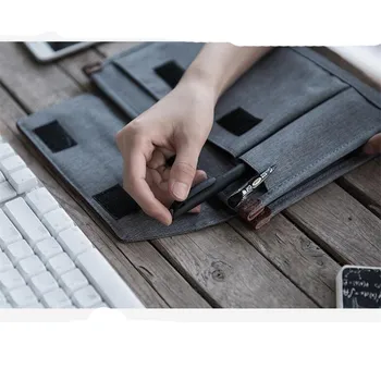 

Minimalist Travel Document Bag Portable File Folder Waterproof Oxford Briefcase Notebooks Phone Storage Case Travel accessories