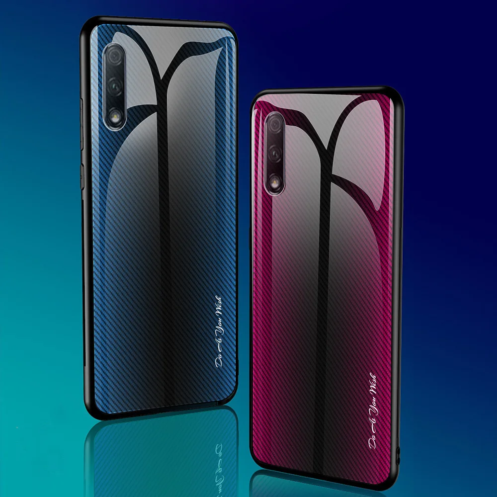 Чехлы из закаленного стекла для huawei Honor 9X 9X PRO HONOR 20 HONOR 20 PRO HONOR 10 LITE P smart бампер с градиентом на заднюю панель