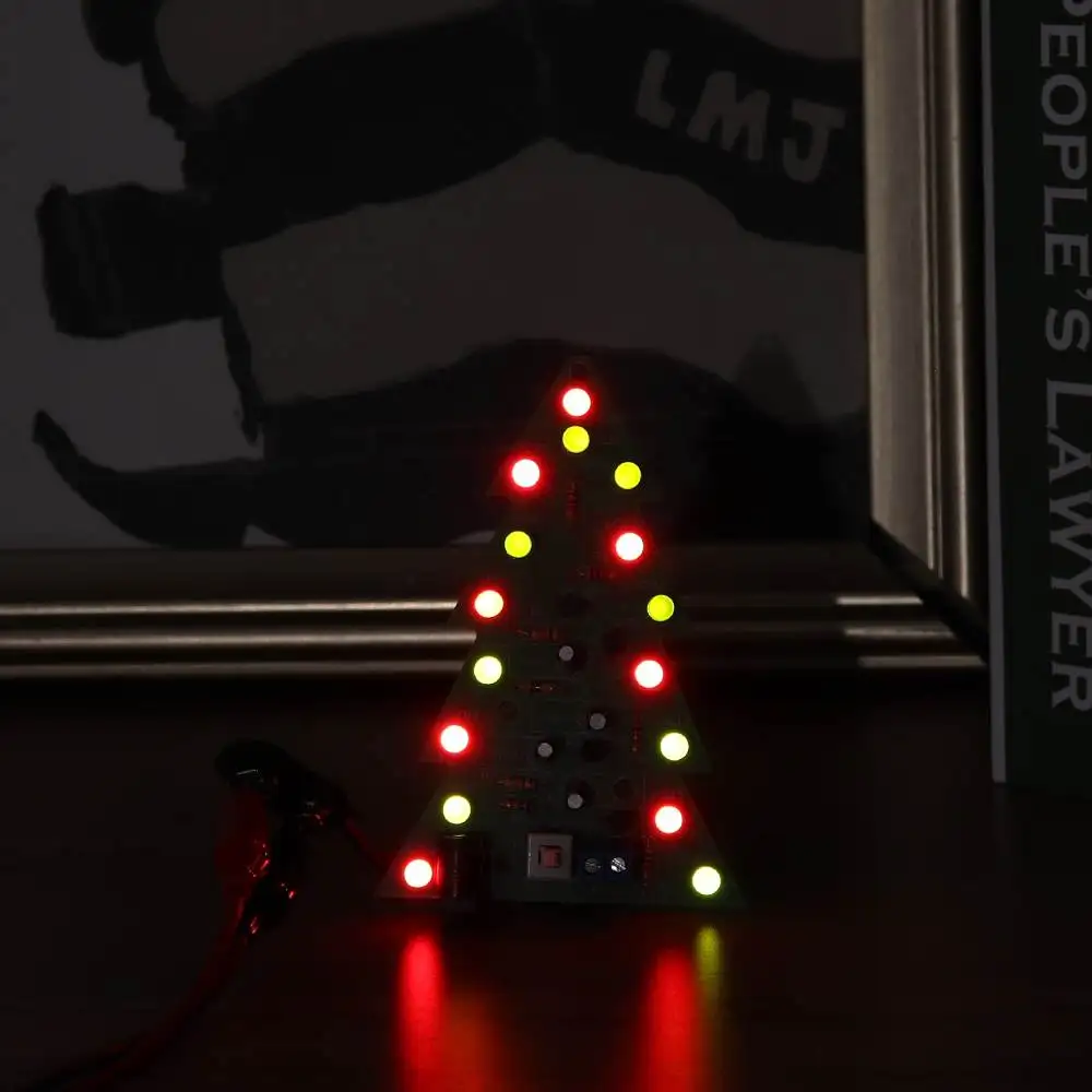 Assemb светодиодный 16 светодиодный цветной светильник для рождественской елки DIY USB мощный электронный 2D декоративный светильник для детской елки