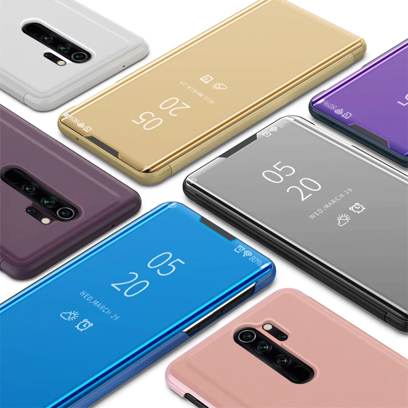 Smart Mirror Flip Case For Xiaomi Redmi Note 8 7 6 5 K20 Pro 7S 4X 3 For Redmi 5 S2 4X Go 5A 6A 6 7 7A 5 Plus A2 Y1 Lite Cover
