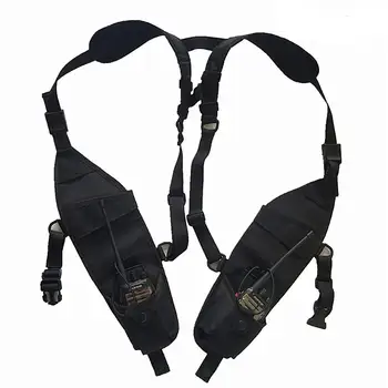 

Baofeng Radio Universal Double Shoulder Holster Chest Front Pack Pouch Vest Rescue Essentials For Walkie Talkie UV-5R UV-82 UV9R
