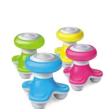 Mini Neck Massager Multifunction Plastic Relief Shape Roller Electric vibrator Burn Fat body Massage device muscle Relaxation