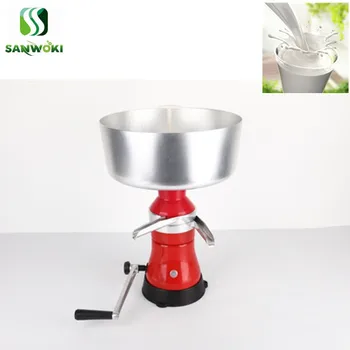 

80L/h Manual butter separator machine goat milk skimming machine Fresh Milk Cream Centrifugal Separator Metal milk Degreaser