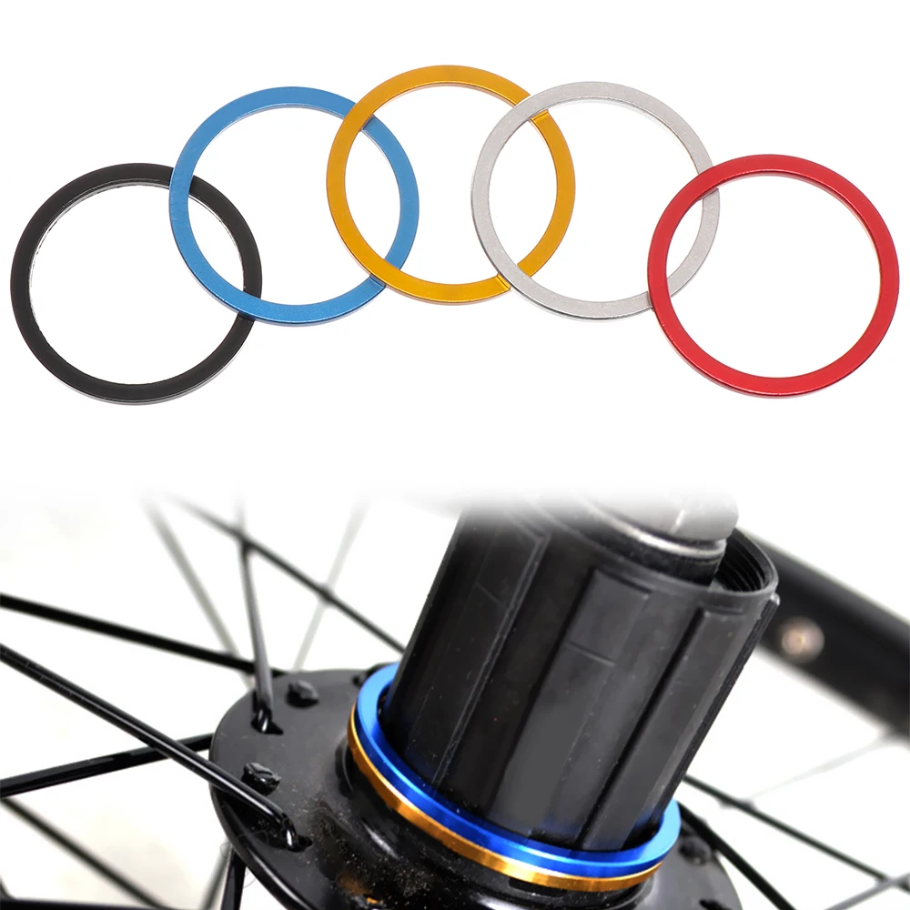 

Aluminium Alloy Flywheel Hub Spacers Freewheel Gap Bottom Bracket Washers Axle Washer Gasket Bicycle Parts MTB Bike Accessories