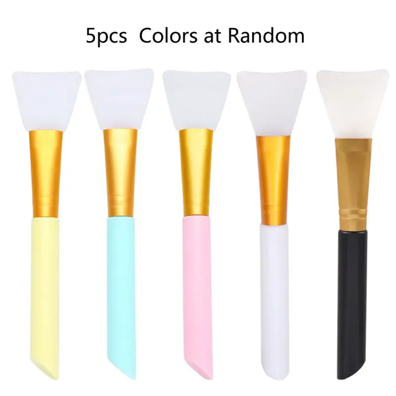 

5Pcs Silicone Cleaning Mixing Brush UV Resin Cleaning Mold Tools Jewelry Making Tools Colors Random