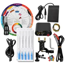 1 комплект Профессиональный Модный комплект татуировки оборудование черный цвет стрекоза Татуировка машина Татуировка блок питания группа костюм