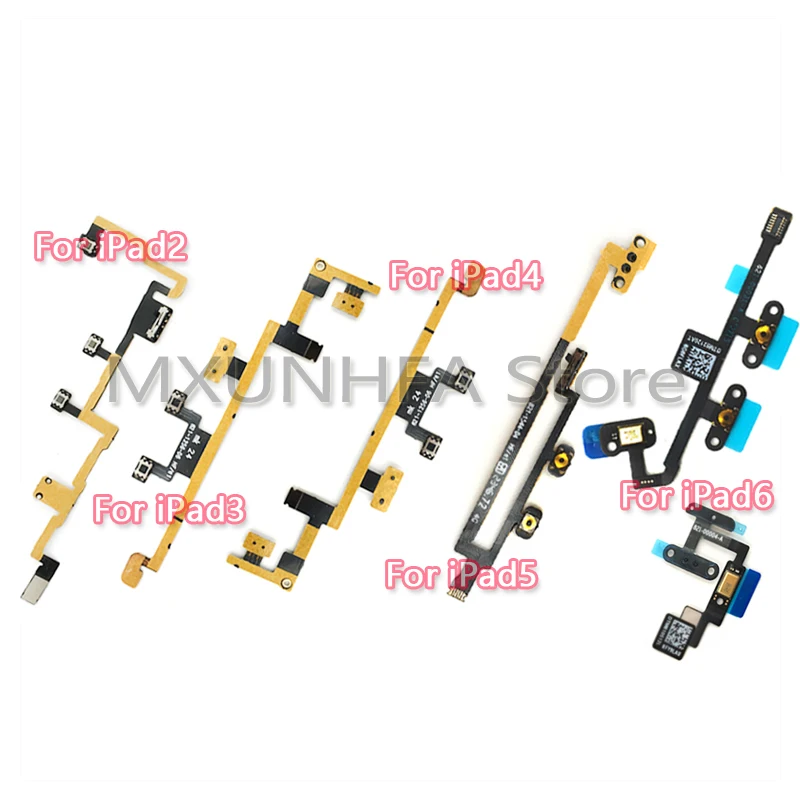 

Power On Off Switch Mute Volume Button Control Flex Cable For iPad 2 3 4 5 6 Air 2 Repair Parts For Mini 1 2 3 4