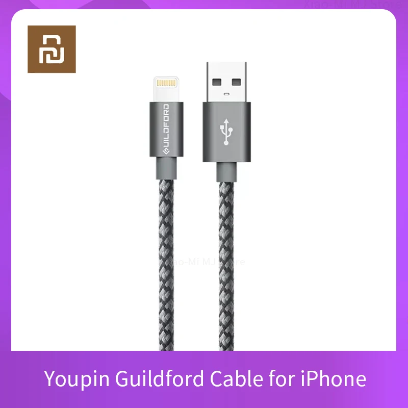 Кабель Youpin Guildford для iPhone кабель быстрой зарядки и передачи данных X XS MAX 8 7 6 iPad мини