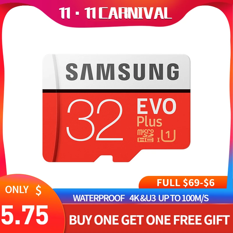 Samsung Evo карта памяти micro sd 32 ГБ 64 128 256 512 sdxc u3 | Компьютеры и офис