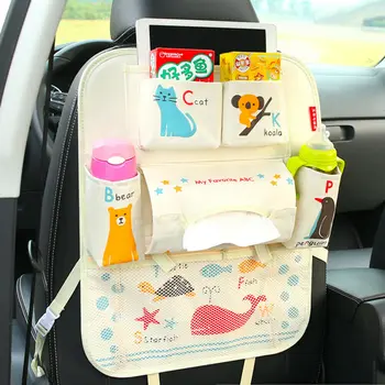 

Cartoon Car Seat Back Multi-Pocket Storage Bag Organizer Holder Kids Baby Cute Car Chair Portable Hanging Storage Bags 8 Types