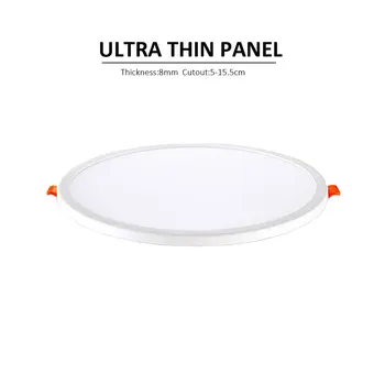 

6W 15W 20W led Ceiling Recessed panel Light Panel lamp home decoration round Led Panel Ceiling Recessed Lamp Cold/Warm White