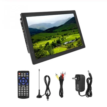 

14.1 Inch DVB T2 Digital TV 1080P HD Portable Television Mini LED Car Digital TV ATV 16:9 Screen Ratio with VGA HDMI USB -US Plu