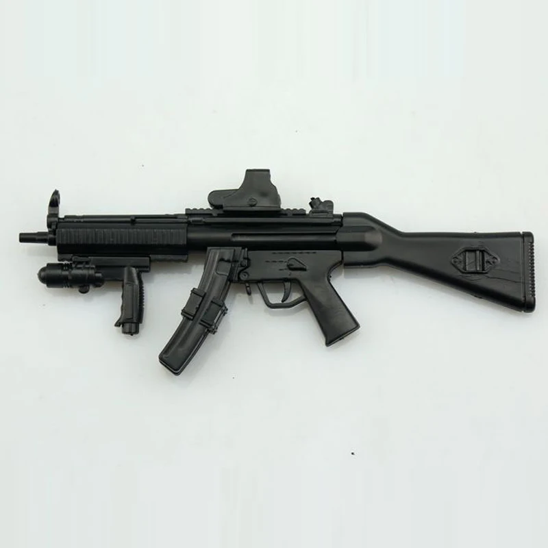 

1:6 scale MP5SD5 Submachine Gun Plastic Assembled Firearm Puzzle Model For 12" Soldier Military Weapons Building models kids toy