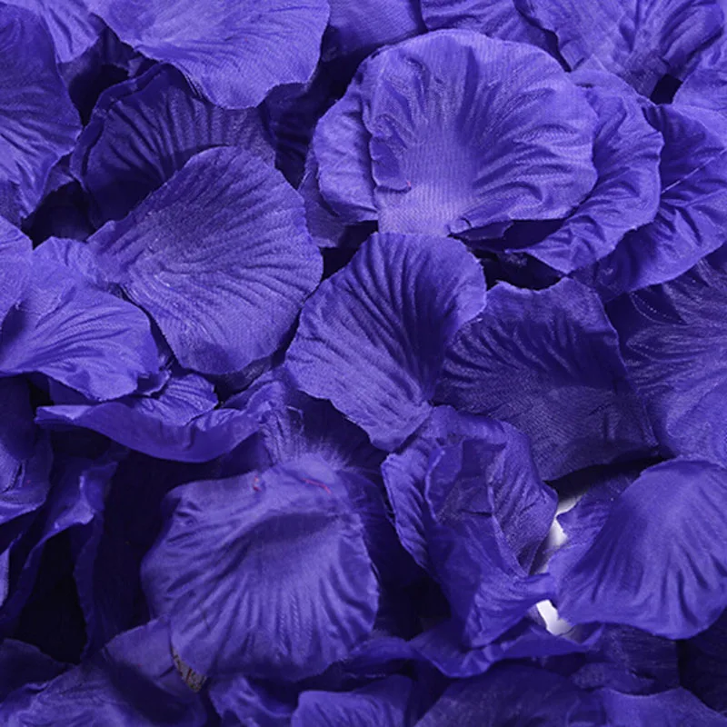 purple 100 шт шелковые лепестки роз для свадебного украшения стола - Цвет: purple