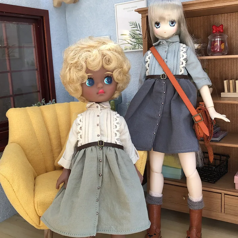 Blyth с длинным рукавом платье BJD юбка Одежда для кукол (подходит Pullip озон ММК Licca OB24