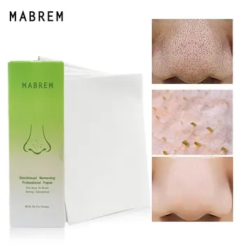 

MABREM 50PCS Nose Paper Blackhead Remover Paper Nose Strips Acne Treatment T Zone Care Nasal Paper