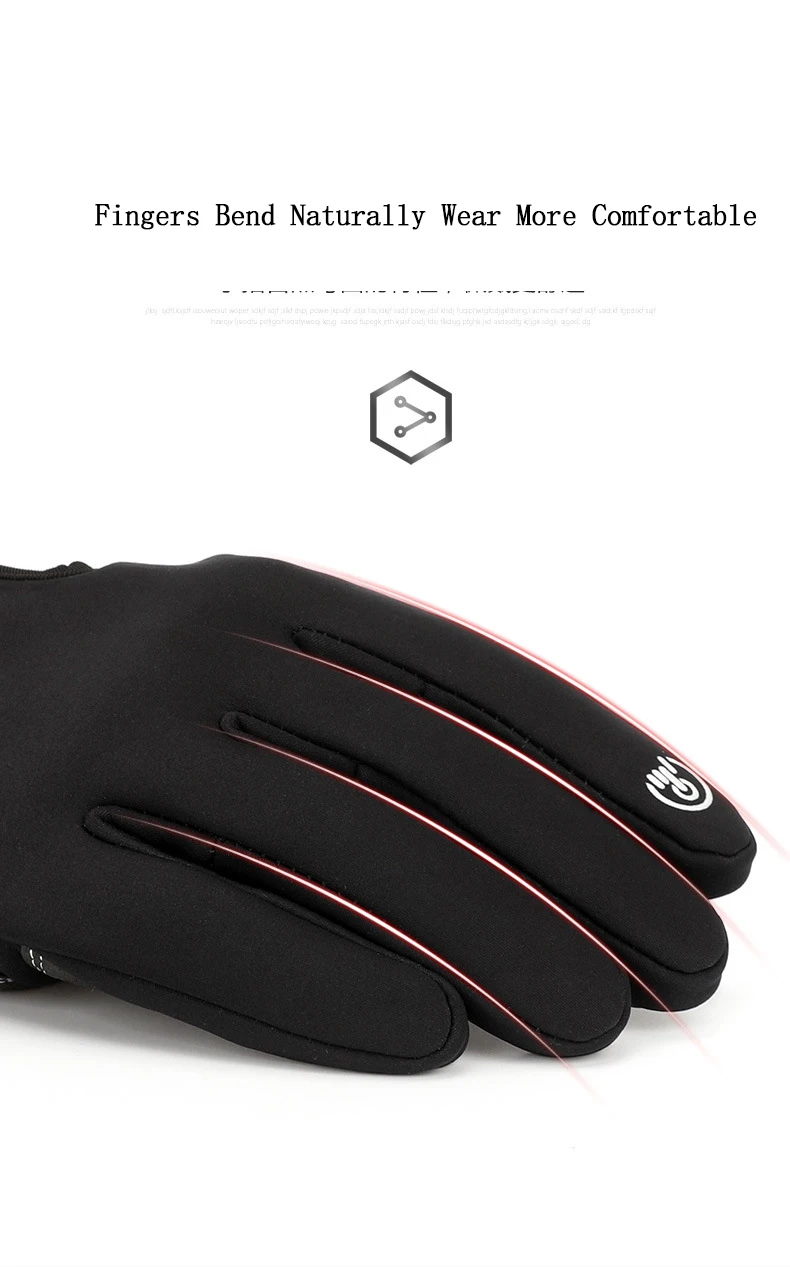 Зимние велосипедные перчатки на полный палец XXL с сенсорным экраном, велосипедные перчатки для мужчин, зимние ветрозащитные теплые водонепроницаемые велосипедные перчатки для катания на лыжах