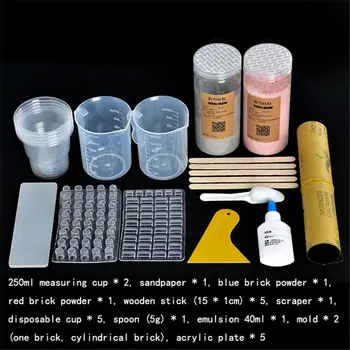 

1/16 Miniature Simulation Brick DIY Kit Sand Table Diorama Landscape Scenery