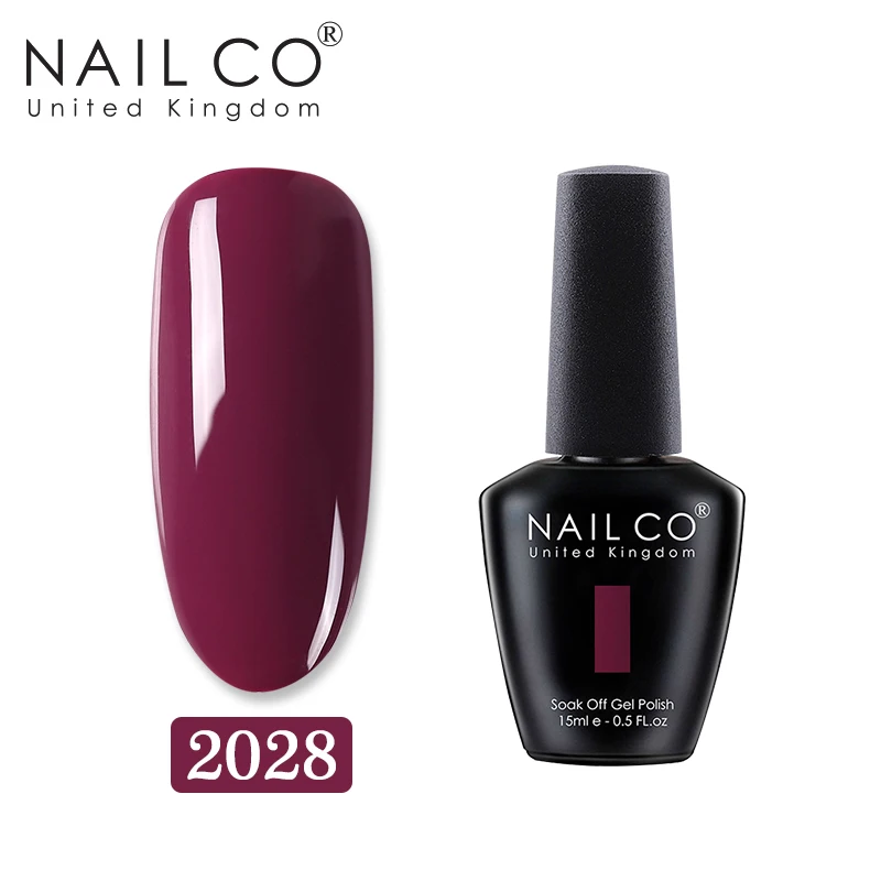 NAILCO желтый тыквенный цвет УФ-гель для ногтей полуперманентный замочить от ногтей гель лак грунтовка лак Гибридный гвоздь лак - Цвет: 2028