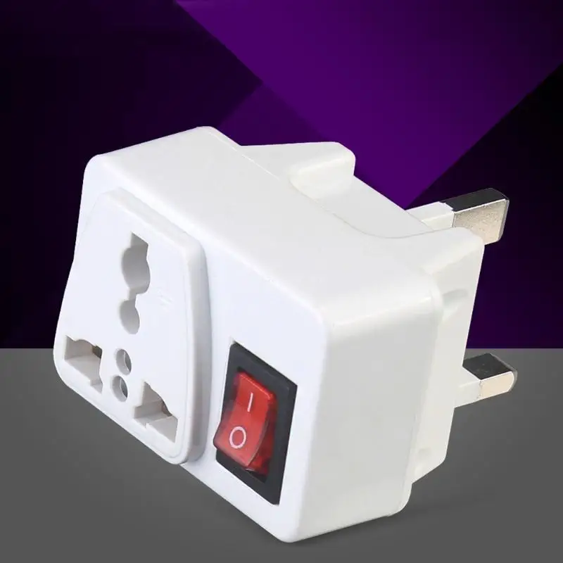 Free Ship UK Universal Adapter Wall Socket Portable Extension Outlet Converter Plug with On / Off Red Light Power Switch | Обустройство